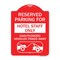 Signmission Reserved Parking for Hotel Staff Unauthorized Vehicles Towed Away Alum, 18" x 24", RW-1824-23097 A-DES-RW-1824-23097 - alternate 1